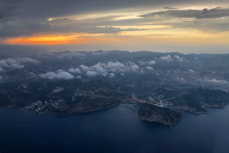 Leaving Ibiza for the first time. New destination for my company.
